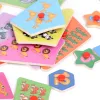 The wooden toy animal fruit clock is highly entertaining and colorful, which can exercise babies' hand-eye coordination, visual ability, logical thinking ability, and early education enlightenment training. It is a parent-child game details Picture
